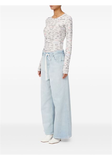 jeans wide leg donna blu MM6 MAISON MARGIELA | S52LA0262-M30056961